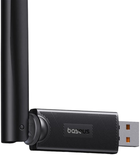 Wi-Fi adapter Baseus FastJoy with antena 150 Mbps Black (B01317600111-00) - obraz 6