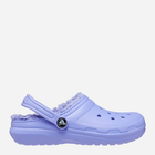 Дитячі крокси для дівчинки Crocs Classic Fuzz-Lined Casual CR207009 22-23 (C6) 13.6 см Лавандові (196265146789)