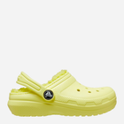 Chodaki dziecięce dla dziewczynki ocieplane Crocs Classic Fuzz-Lined Casual CR207009 23-24 (C7) 14.5 cm Żółte (191448965546)