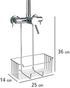 Полиця для ванної Wenko Caddy Milo для підвішування до душового змішувача срібна (4008838255216) - зображення 10