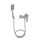 Змішувач для душу Lidz (NKS) 10 30 010 з душовим гарнітуром (LDKUB010NKS28535) сатин