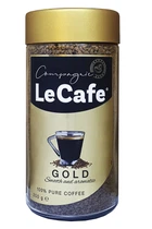 Кава Le Cafe Gold розчинна в скляній банці 200 г (58338)