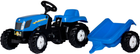 Трактор Rolly Toys rollyKid New Holland з причепом Синій (4006485013074)