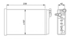 Теплообмінник, система опалення салону NRF 58640 NRF (58640)