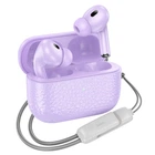 Беспроводные TWS наушники Hoco EQ9 вакуумные purple
