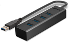 USB Hub Lindy 4 Port USB 3.0 Hub Black (4002888433242) - obraz 4