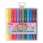 Фломастери двосторонні YES Pusheen 12 кольори (650561)