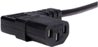 Kabel zasilający Logo 90 Degree Connector CEE7 - C13 230V 2 m Czarny (8590274370876) - obraz 2