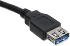 Kabel Logo 3.0 USB Type-A - USB Type-A M/F 1.8 m Czarny (8590274523524) - obraz 3