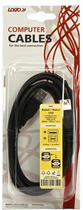 Kabel Logo 3.0 USB Type-A - USB Type-A M/F 1.8 m Czarny (8590274523524) - obraz 4