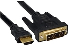 Кабель Logo KM030H3N0L Video DVI 18+1 - HDMI M/M 3 м Чорний (8590274288188)