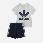 Komplet chłopięcy (koszulka + spodenki) adidas Trefoil Shorts Tee Set IB8638 104 Niebieski/Biały (4066752244464) - obraz 1