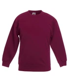 Свитшот Fruit of the Loom Premium set-in sweat kids 104 Бордовый (062031041104)