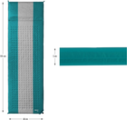 Килимок самонадувний Nils Camp NC4340 Бірюзово-сірий (5907695593228) - зображення 4