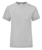 Футболка Fruit of the Loom Girls Iconic T 128 Серый (061025094128)