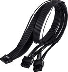 Kabel zasilający SilverStone PP14-EPS 12VHPWR PCIe Adapter Cable PCIe 5.0 (4710679815954) - obraz 3