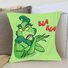 Подушка 3D новогодняя Гринч BLA BLA 3175_D 15366 35х35 см 4669161