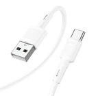Кабель HOCO Type-C Victory charging data cable X83 силіконовий 3а білий