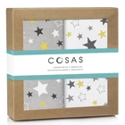 Набор пеленок Cosas Stars Yellow Grey 2 шт