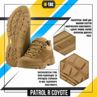 Военные тактические кроссовки M-Tac Patrol R Coyote койот 39 - изображение 5