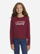 Дитячий лонгслів для дівчинки Levi's 875211466 122 см Бордовий (1159807973)