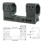 Моноблок 30 мм Spuhr SP-3602 Extra High 6 MIL/20.6 MOA на Picatinny