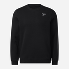 Світшот на флісі утеплений чоловічий Reebok Identity Small Logo Fleece Crew 100202864 M Чорний (1200143505304)