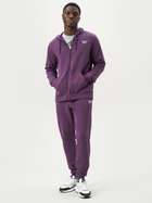 Spodnie dresowe ocieplane męskie Reebok Identity Small Logo Fleece Jogger 100206013 L Śliwkowe (1200143859629) - obraz 4