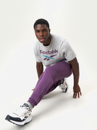 Spodnie dresowe ocieplane męskie Reebok Identity Small Logo Fleece Jogger 100206013 L Śliwkowe (1200143859629) - obraz 6