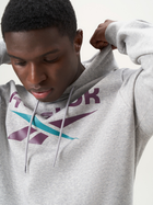 Худі утеплене чоловіче Reebok Identity Big Logo Fleece Hoodie 100206026 2XL Сіре (1200143879719) - зображення 3