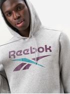 Bluza z kapturem męska ocieplana Reebok Identity Big Logo Fleece Hoodie 100206026 2XL Szara (1200143879719) - obraz 5