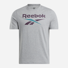 Футболка бавовняна чоловіча Reebok Identity Big Logo Tee 100206031 S Сіра (1200143952887) - зображення 4