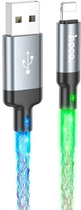 Кабель Hoco U112 Shine charging data cable for iP Gray (6931474788801)