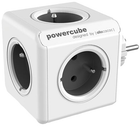 Rozgałęźnik sieciowy Allocacoc PowerCube CEE7 0.1 m 4 gniazda Szara (8718444085911) - obraz 1