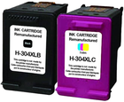 Набір картриджів UPrint H-304XL PACK для HP Dual pack 20 мл + 18 мл Black + Color (H-304XL BK.CL PACK) - зображення 1