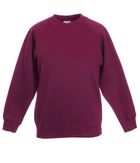 Реглан Fruit of the Loom Classic raglan sweat kids 116 Бордовий (062039041116)