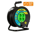 Подовжувач на котушці 30м SVITTEX 2х2,5мм 16А 4100Вт SV-019-В чорний