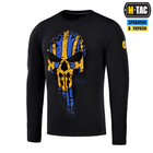 Тактическая M-Tac футболка Месник длинный рукав Black/Yellow/Blue XS - изображение 1