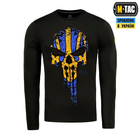 Тактическая M-Tac футболка Месник длинный рукав Black/Yellow/Blue XS - изображение 2