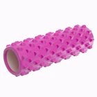 Ролер масажний циліндр (ролик мфр) 45см Grid Bubble Roller EVA (d-14см, Рожевий) (FI-6672_Рожевий)