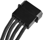 Кабель SilverStone PP07-BTSB 4Pin Molex > 4x SATA 0.32 м Black (SST-PP07-BTSB) - зображення 4