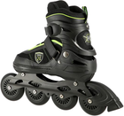 Rolki Nils Extreme Czarno-Zielone M 35-38 (5907695599381) - obraz 4