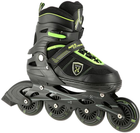 Rolki Nils Extreme Czarno-Zielone S 31-34 (5907695599374) - obraz 3