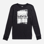 Підліткова футболка з довгим рукавом для хлопчика Levi's 9EJ331-K84 14A 162 см Чорна (3666643021498) - зображення 1