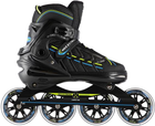 Rolki Nils Extreme Czarno-Limonkowe L 39-42 (5907695595017) - obraz 4