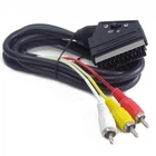 Кабель Cablexpert, 3 тюльпани (M) > SCART 1,8 м, Black (CCV-519-001)