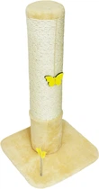 Когтеточка Lucky Pet "Стовпчик круглий" 38 х 38 х 73 см Бежевая (4820276194694)