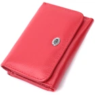 Женский кошелек горизонтального формату из натуральной кожи ST Leather Wallet 22721 Красный