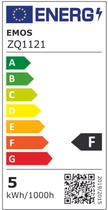 Лампа світлодіодна Emos Lighting 5W 4000K 220-240V E27 Нейтральний білий (8592920045558) - зображення 4