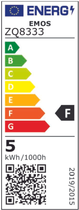 Лампа світлодіодна Emos Lighting 4.2W 3000K 220-240V GU10 Теплий білий MR16 (8592920056028) - зображення 6